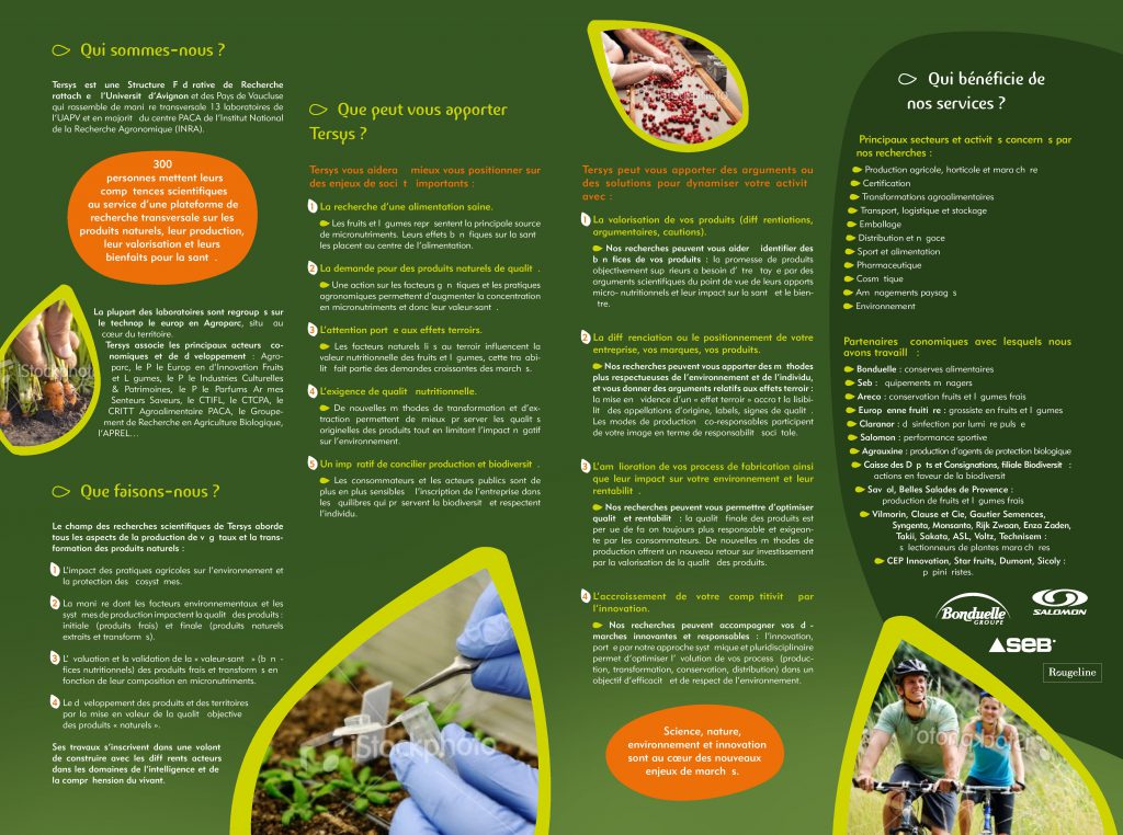 Plaquette présentation SFR Tersys